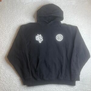 Darc sport men's black limited front and back logo hoodie bodybuilding xl